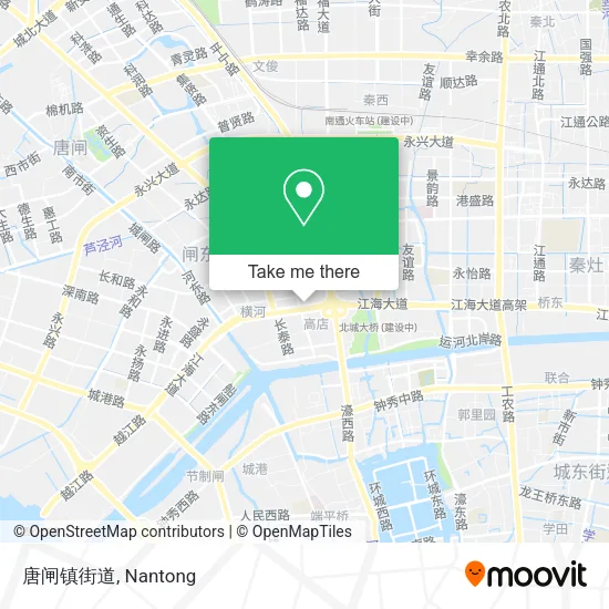 唐闸镇街道 map