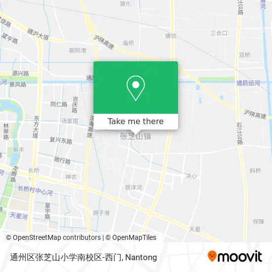 通州区张芝山小学南校区-西门 map
