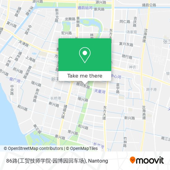 86路(工贸技师学院-园博园回车场) map