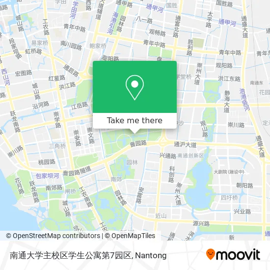 南通大学主校区学生公寓第7园区 map