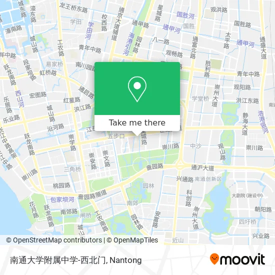 南通大学附属中学-西北门 map