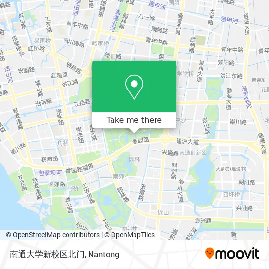 南通大学新校区北门 map