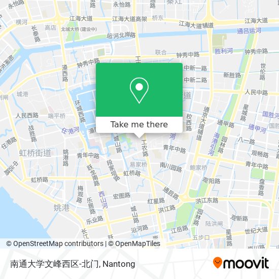 南通大学文峰西区-北门 map