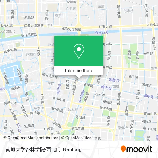 南通大学杏林学院-西北门 map
