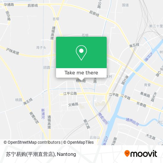 苏宁易购(平潮直营店) map