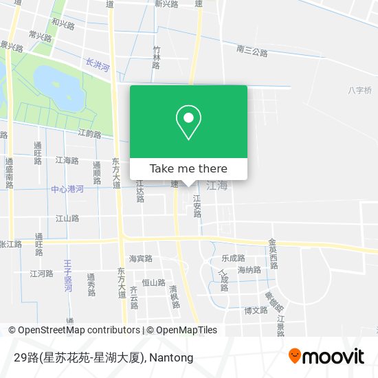 29路(星苏花苑-星湖大厦) map