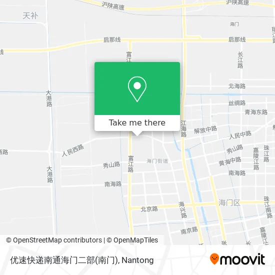 优速快递南通海门二部(南门) map