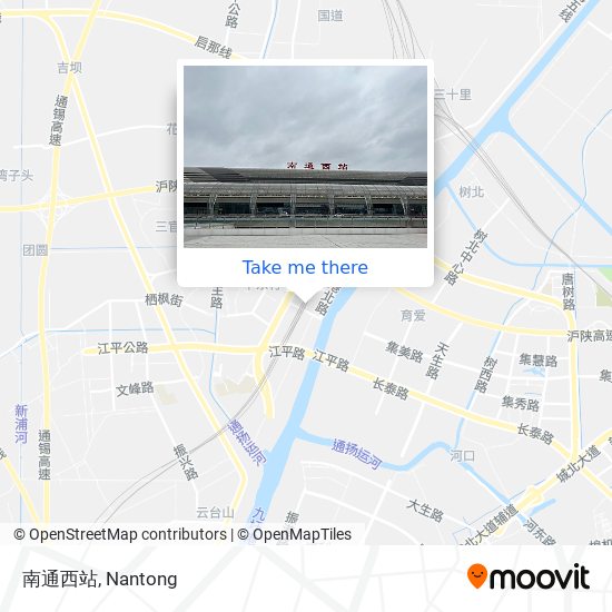 南通西站 map