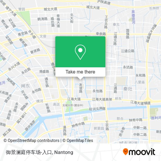 御景澜庭停车场-入口 map