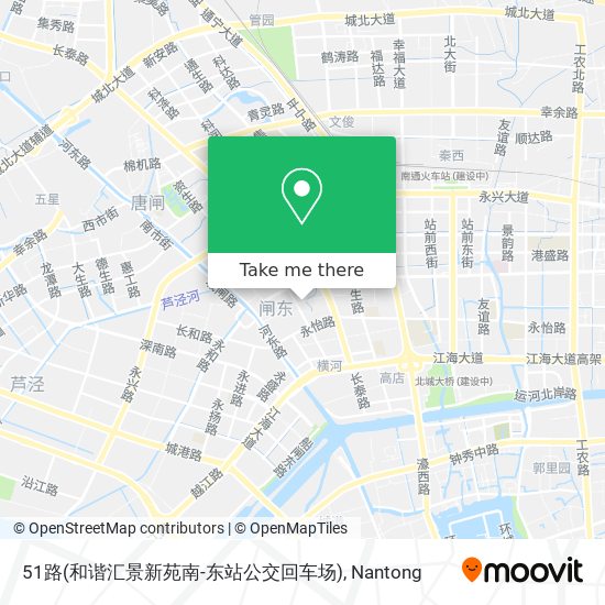 51路(和谐汇景新苑南-东站公交回车场) map