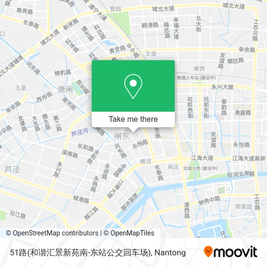 51路(和谐汇景新苑南-东站公交回车场) map