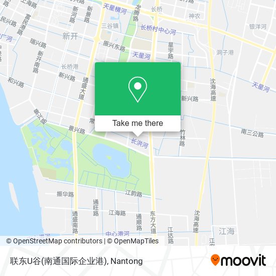 联东U谷(南通国际企业港) map