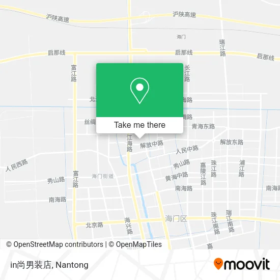 in尚男装店 map
