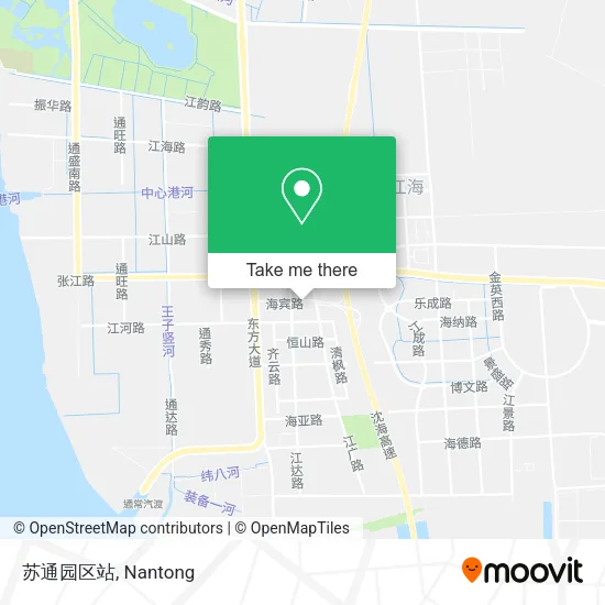 苏通园区站 map