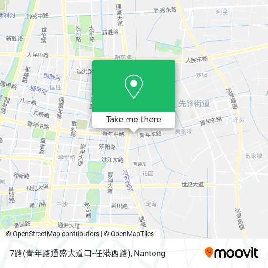 7路(青年路通盛大道口-任港西路) map