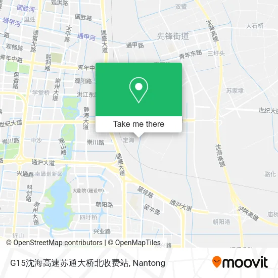 G15沈海高速苏通大桥北收费站 map