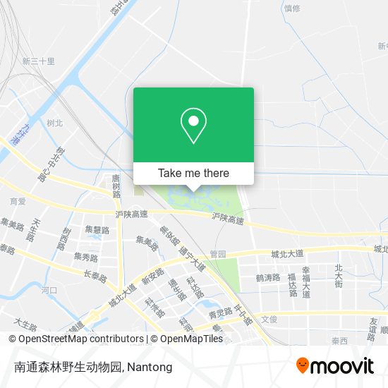 南通森林野生动物园 map