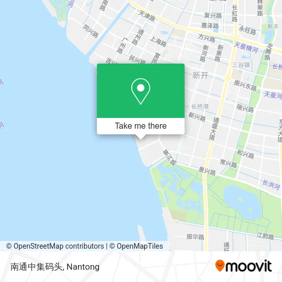 南通中集码头 map
