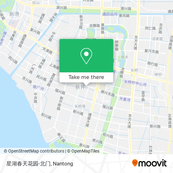 星湖春天花园-北门 map