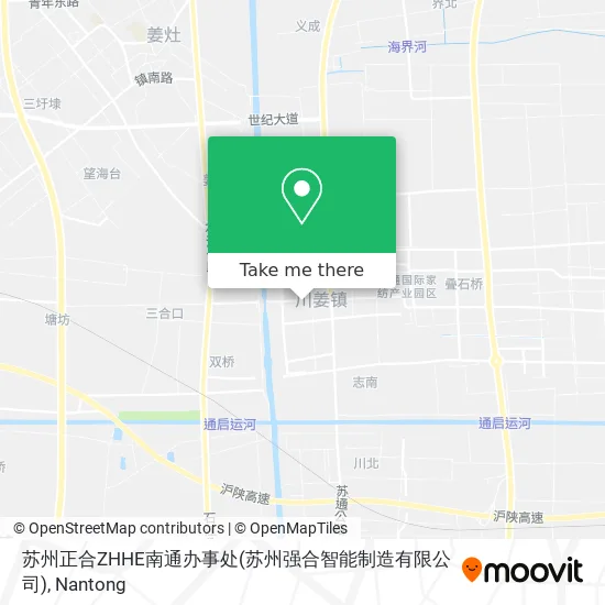 苏州正合ZHHE南通办事处(苏州强合智能制造有限公司) map