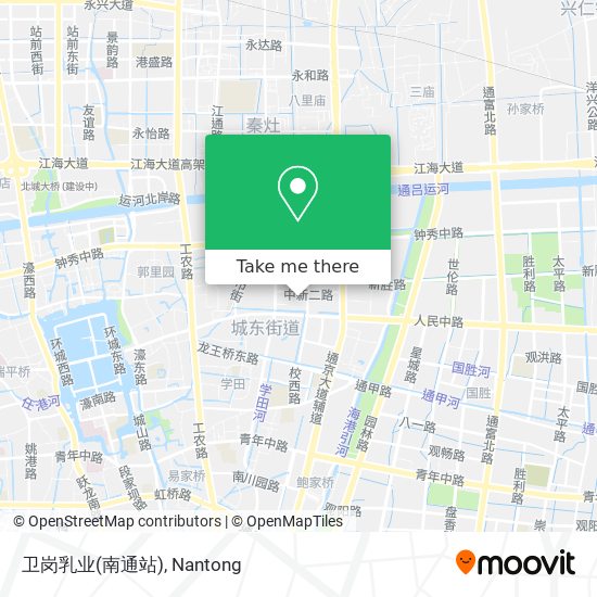 卫岗乳业(南通站) map