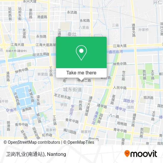 卫岗乳业(南通站) map