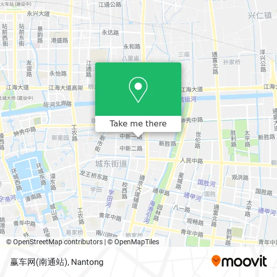 赢车网(南通站) map