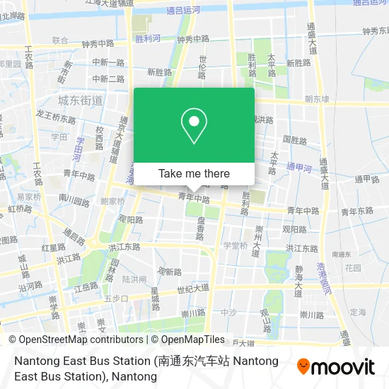 Nantong East Bus Station map