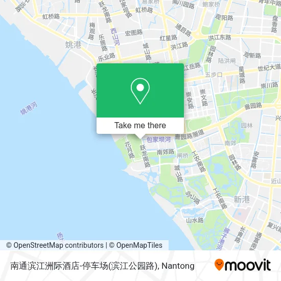 南通滨江洲际酒店-停车场(滨江公园路) map