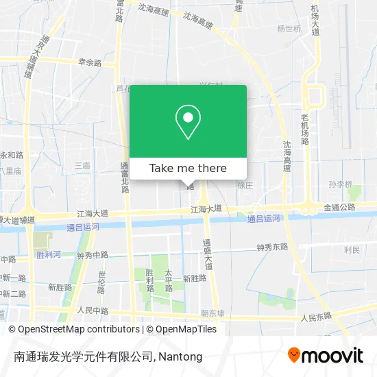 南通瑞发光学元件有限公司 map