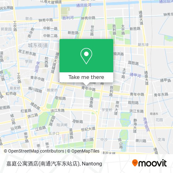 嘉庭公寓酒店(南通汽车东站店) map