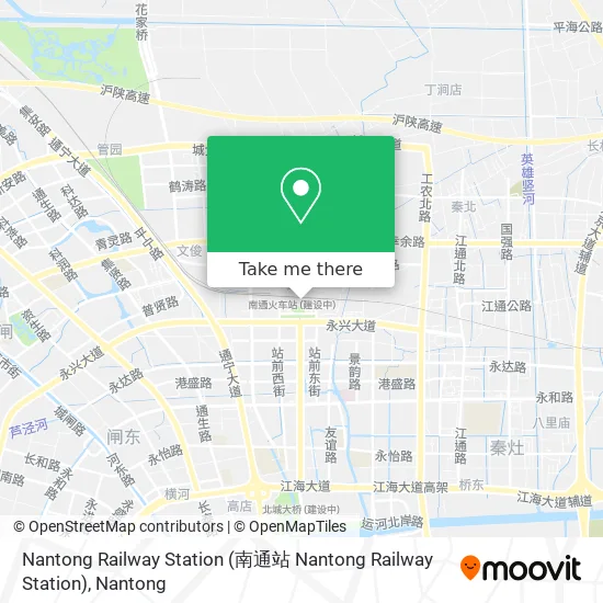 Nantong Railway Station map
