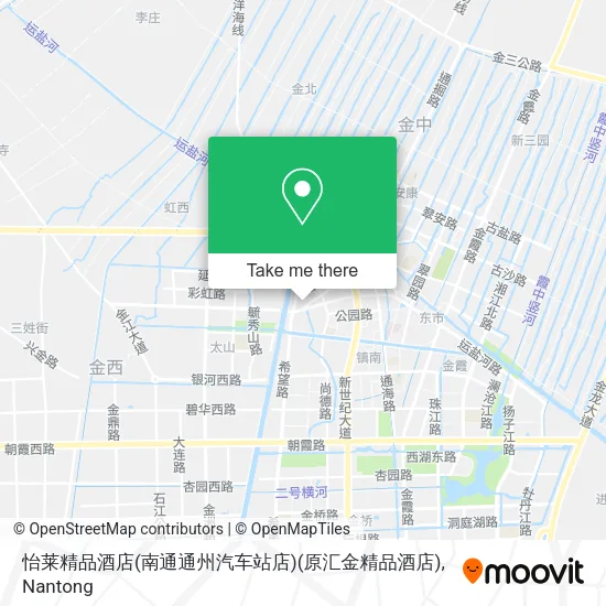怡莱精品酒店(南通通州汽车站店)(原汇金精品酒店) map