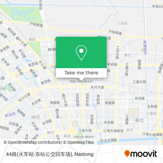 44路(火车站-东站公交回车场) map