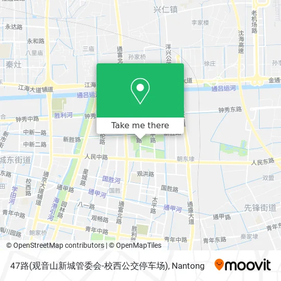47路(观音山新城管委会-校西公交停车场) map