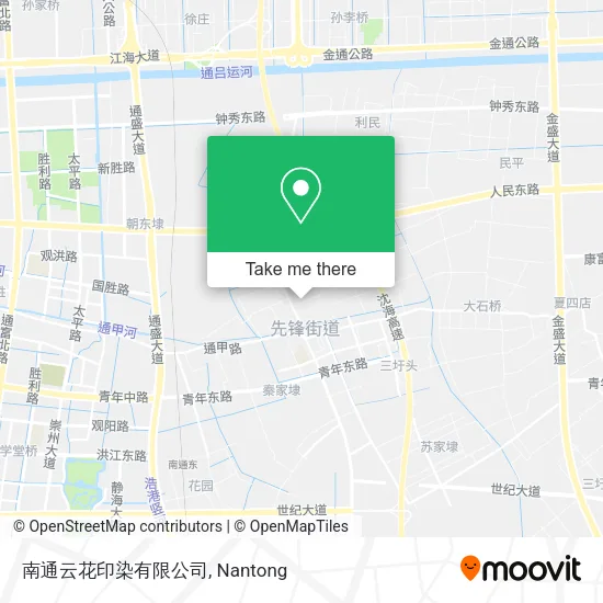 南通云花印染有限公司 map