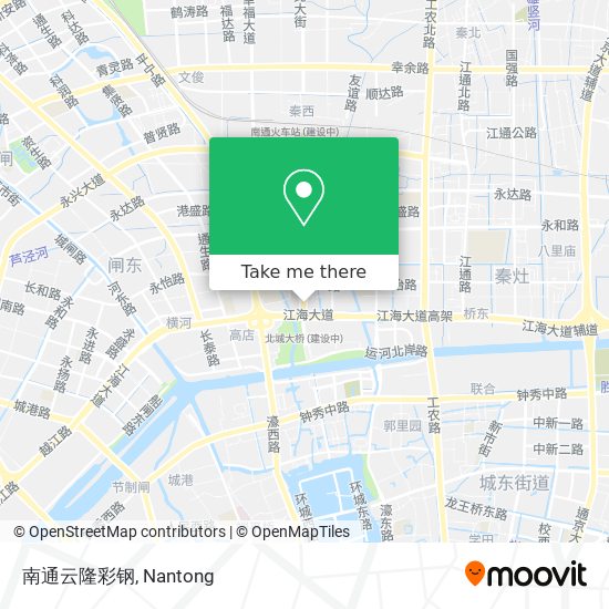 南通云隆彩钢 map