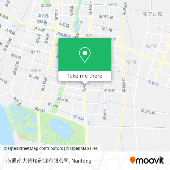 南通南大普瑞药业有限公司 map