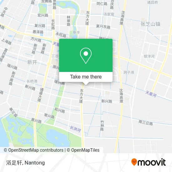 浴足轩 map