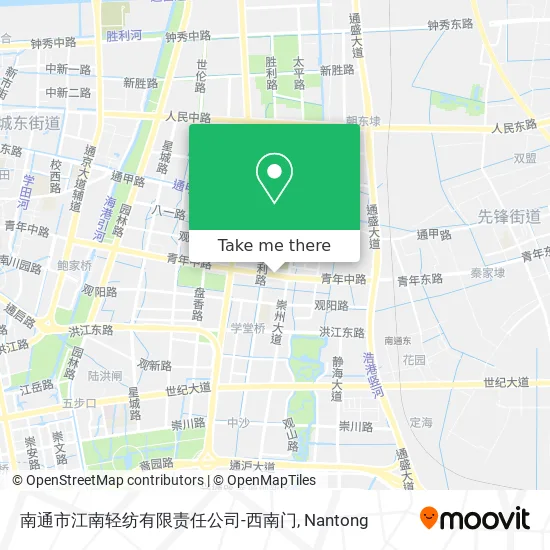 南通市江南轻纺有限责任公司-西南门 map