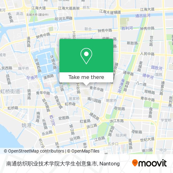 南通纺织职业技术学院大学生创意集市 map