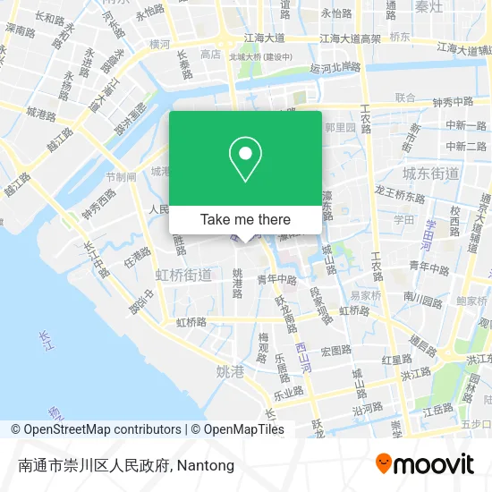 南通市崇川区人民政府 map