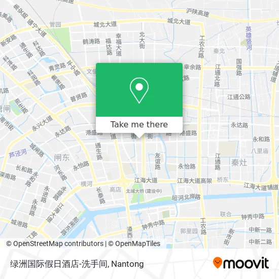 绿洲国际假日酒店-洗手间 map
