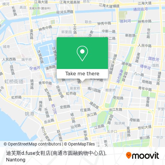 迪芙斯d.fuse女鞋店(南通市圆融购物中心店) map