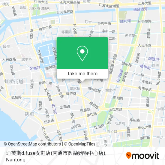 迪芙斯d.fuse女鞋店(南通市圆融购物中心店) map
