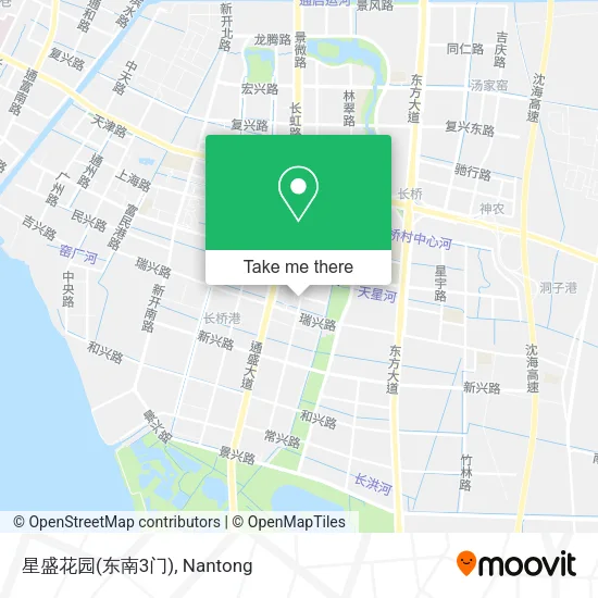 星盛花园(东南3门) map