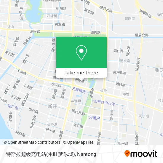 特斯拉超级充电站(永旺梦乐城) map