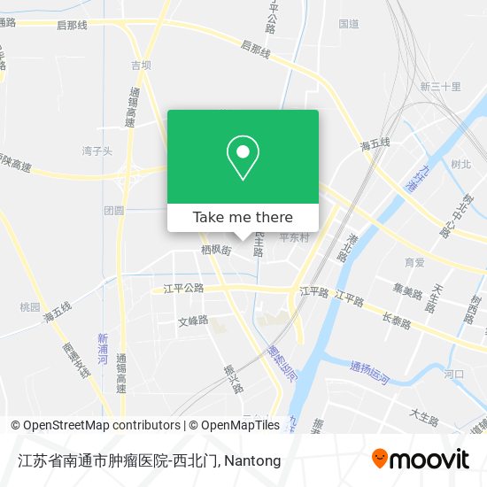 江苏省南通市肿瘤医院-西北门 map