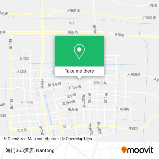 海门365酒店 map