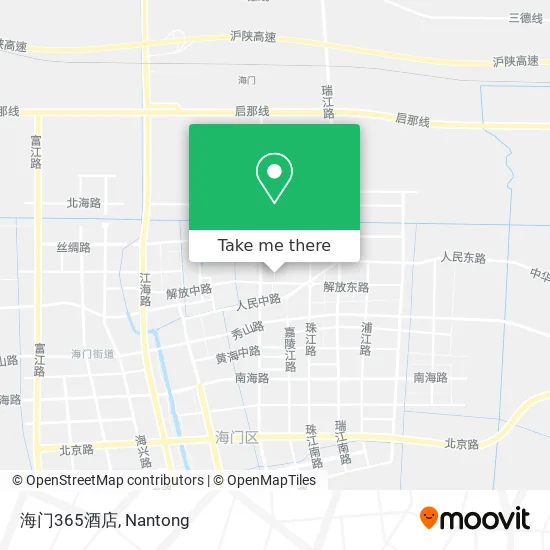 海门365酒店 map